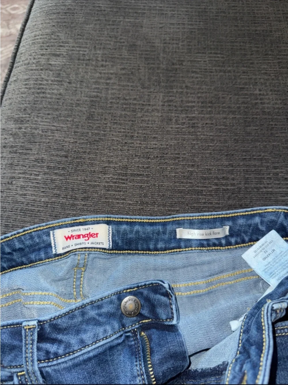 Wrangler Women's Flare Jeans in Blue Denim